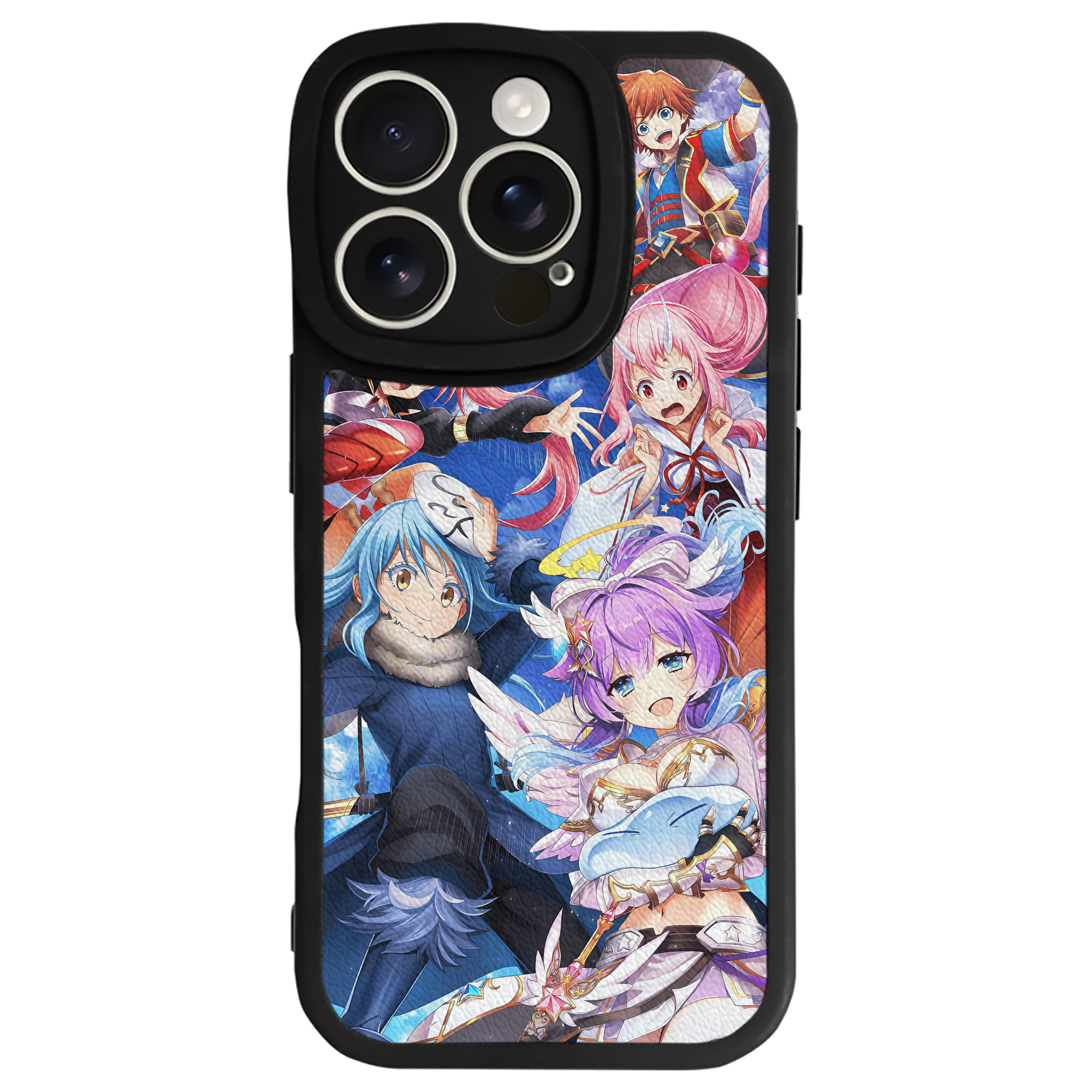 （画像用） 転スラ Regarding Reincarnated to Slime 【iPhone 16シリーズ対応】シリコンスマホケース（レザー調） 材質：シリコン